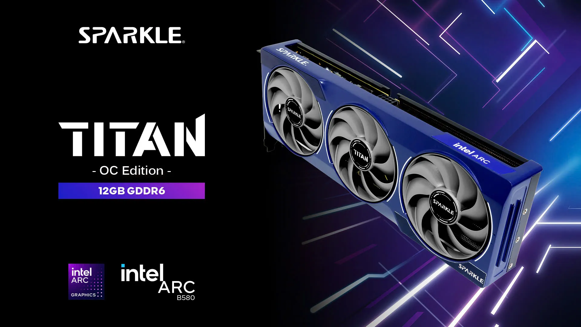 VGA Sparkle Intel ARC B580 TITAN OC | 12GB GDDR6 7 z6532937142772 2899b98667c441b599f1ca8a7791ad62