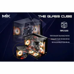 Vỏ Case MIK G3 Prism Glass Mini Black | ITX, M-ATX 5 z6776362122065 44a9d3d27b974706ec8cd40b8fc1a097