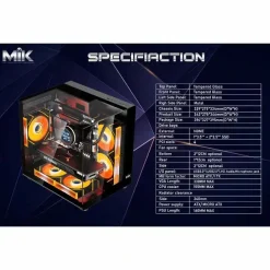 Vỏ Case MIK G3 Prism Glass Mini Black | ITX, M-ATX 9 z6776363276770 e68a5e44df433f424b5d90690dd2b093