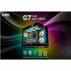 Vỏ Case MIK G7 Led Strip Black | ITX/ M-ATX 6 z6776769659915 077d4eb03fe529a646379d2128b1a484