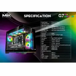 Vỏ Case MIK G7 Led Strip Black | ITX/ M-ATX 7 z6776769886227 c69a82305ef73ebde1e5d88b9f1352fe