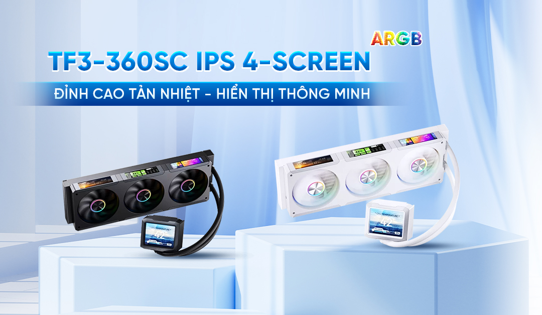 Tản Nhiệt Nước Jonsbo TF3-360SC ARGB, 4 Màn LCD 6 Jonsbo TF3-360SC