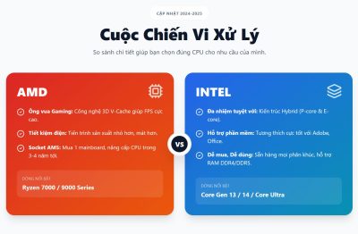 So sánh AMD vs Intel