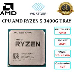 Bộ vi xử lí CPU AMD Ryzen 5 3400G TRAY